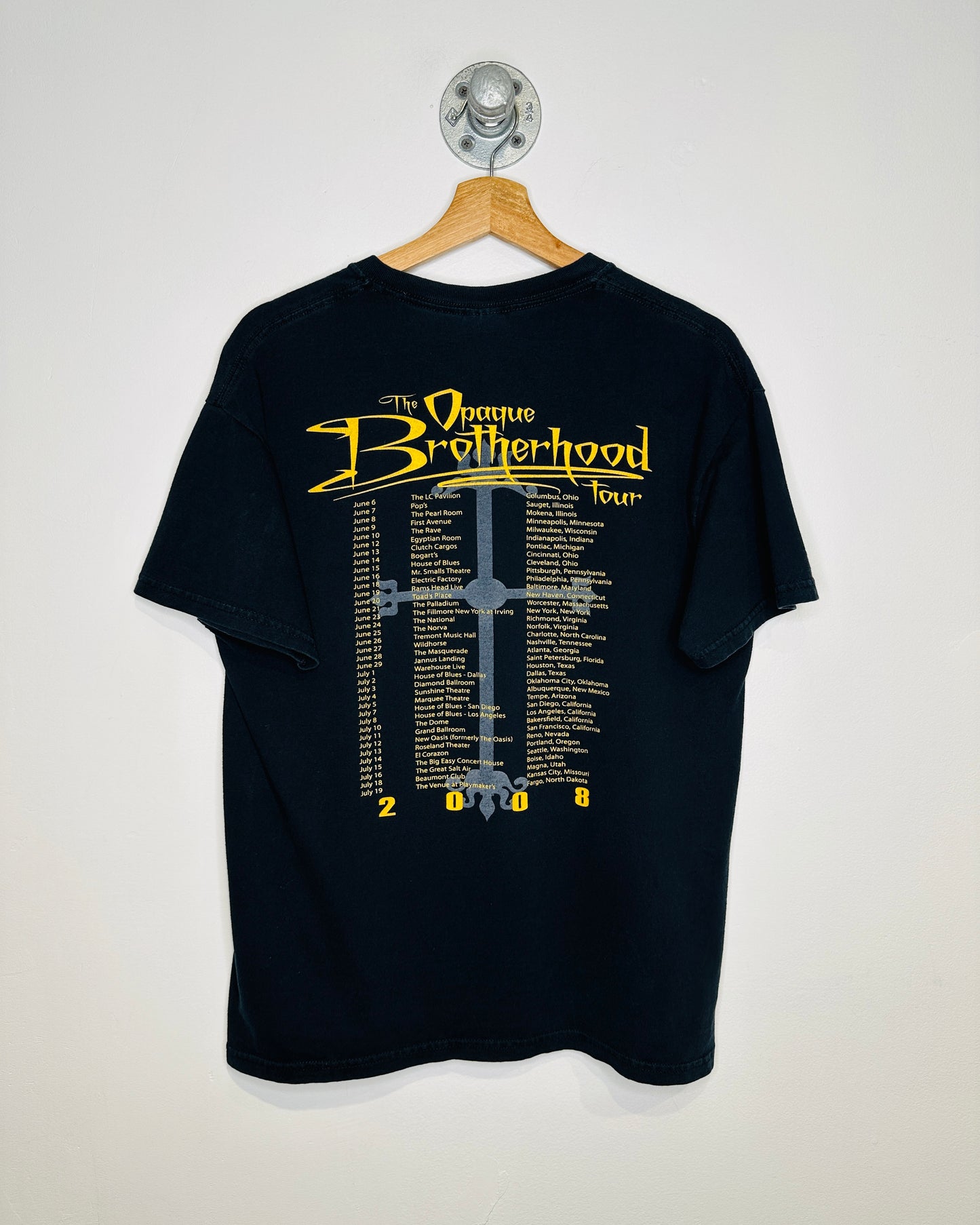 2008 Dark Lotus Black Tour Tee Shirt