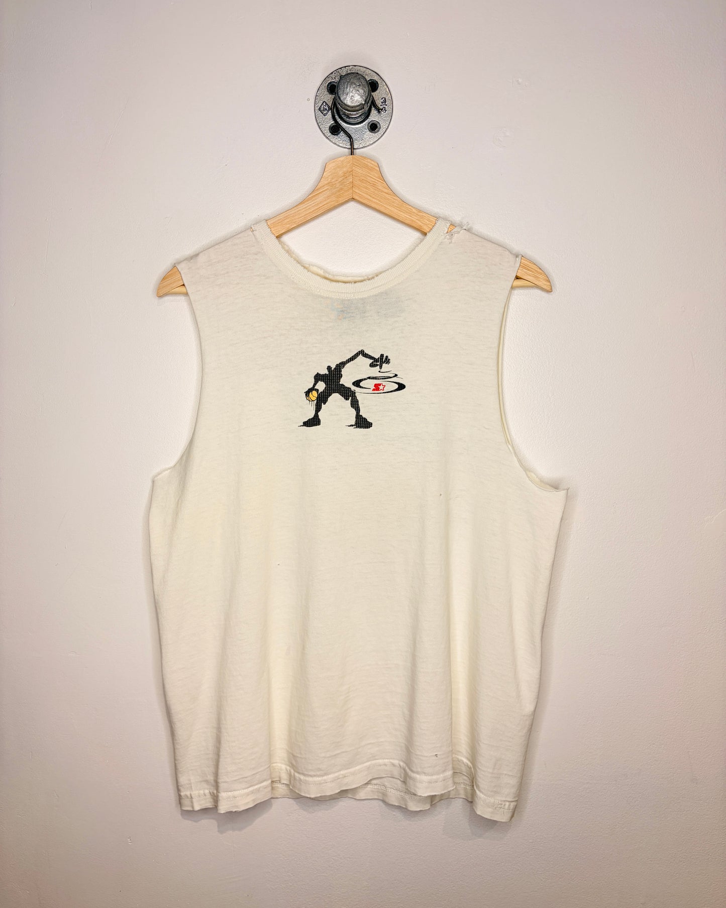 Vintage 2000s Starter Basketball White Tank Top