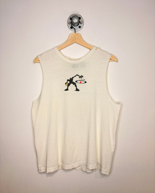 Vintage 2000s Starter Basketball White Tank Top