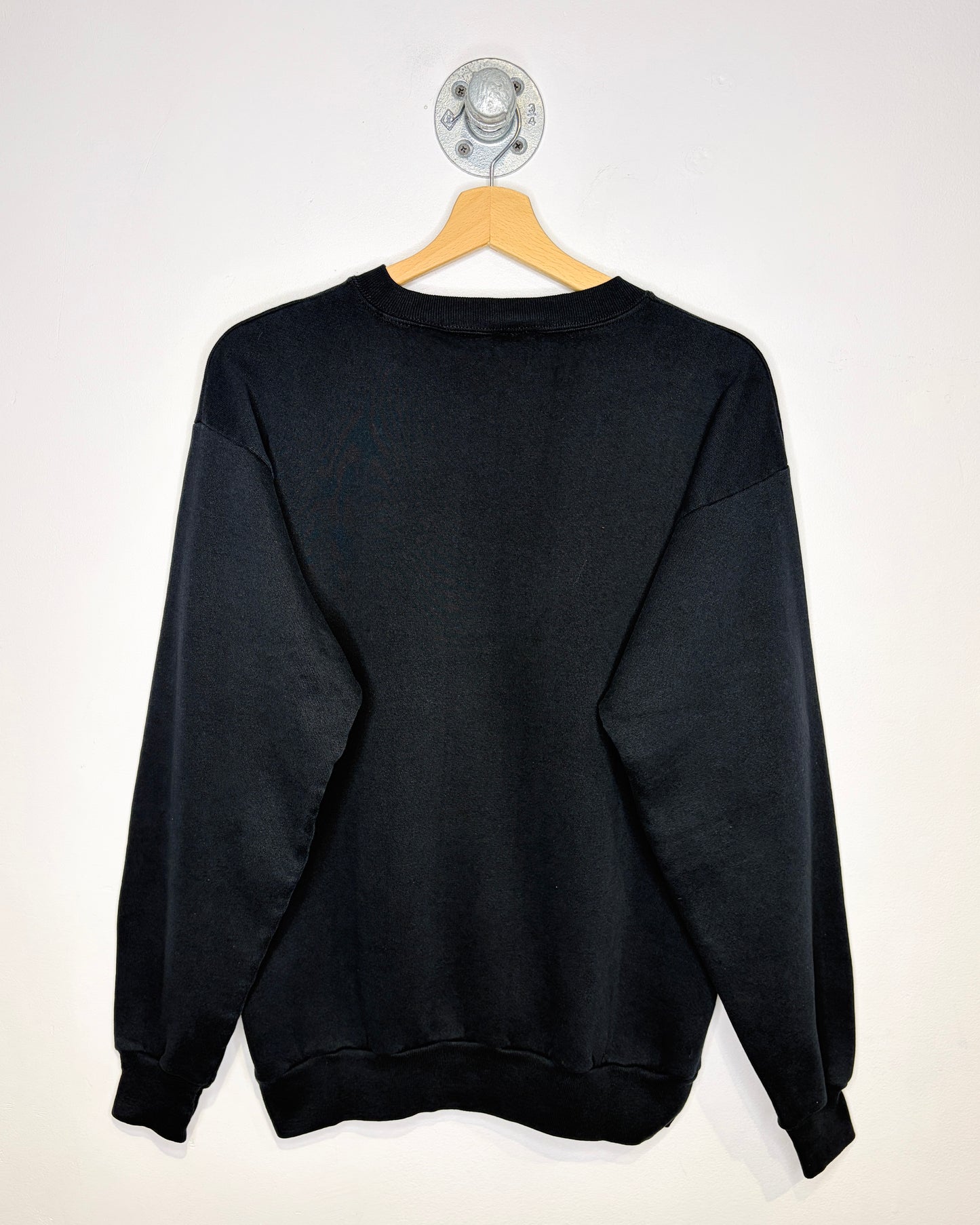 Vintage 90s Natural Instinct Black Wildlife Crewneck Sweatshirt