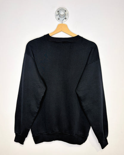 Vintage 90s Natural Instinct Black Wildlife Crewneck Sweatshirt