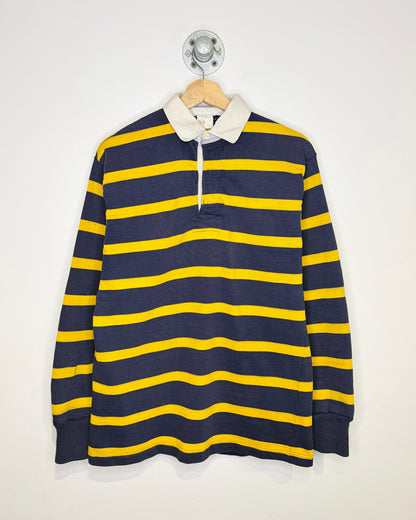 Vintage 90s Barbarian Navy & Yellow Striped Ruby Shirt