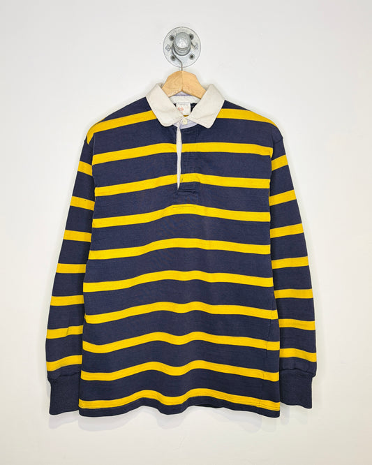 Vintage 90s Barbarian Navy & Yellow Striped Ruby Shirt
