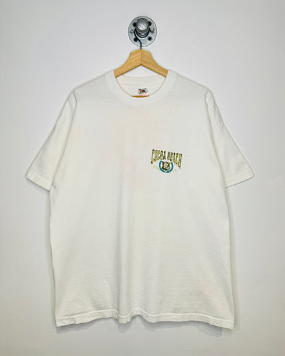Vintage 90s Cocoa Beach Florida White Tee Shirt