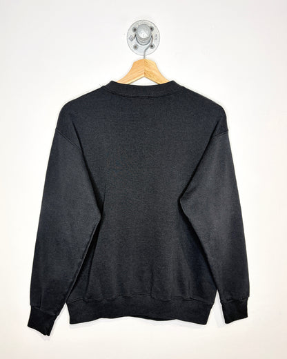 Vintage 1980s Mickey Mouse Texas Black Crewneck Sweatshirt