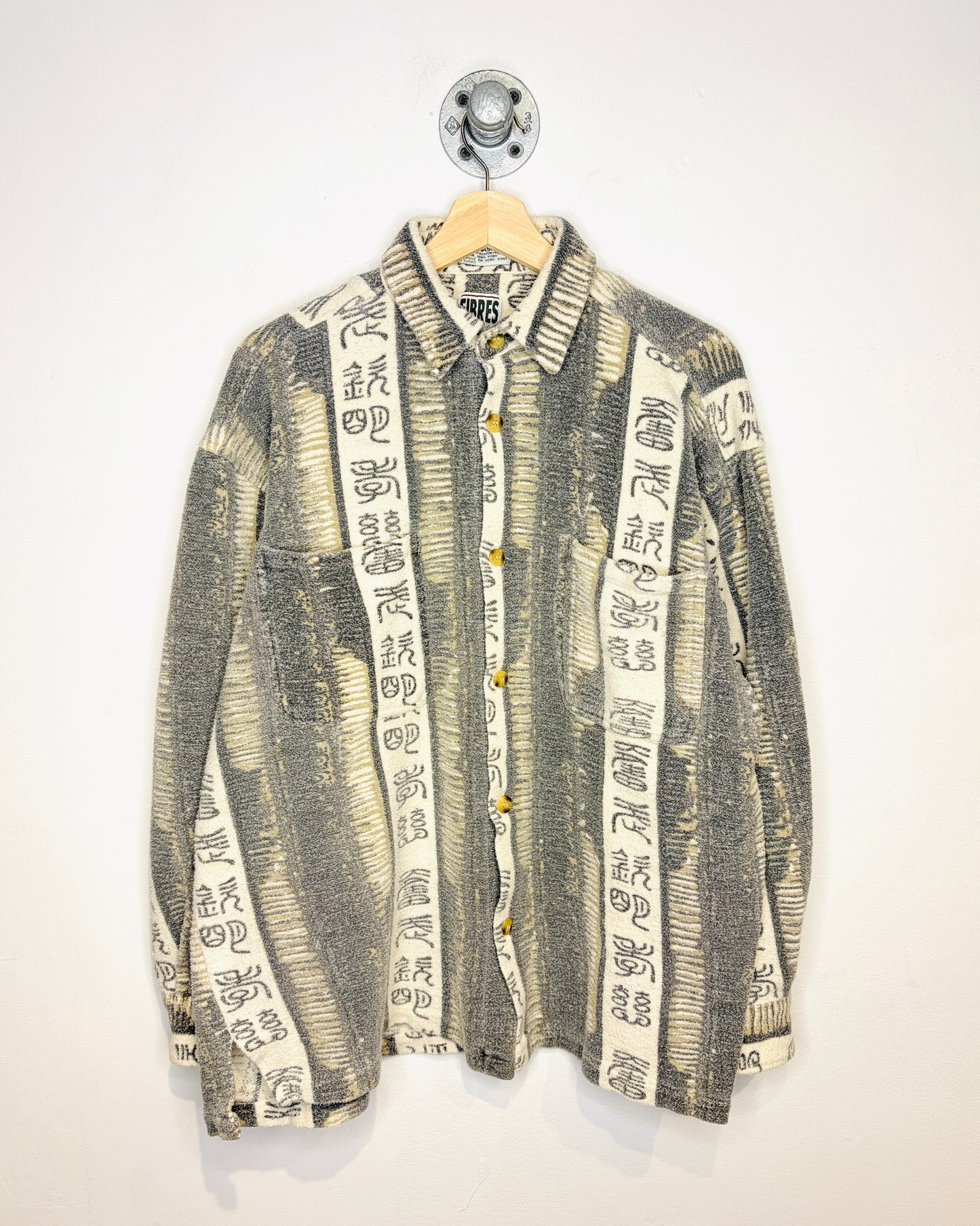 Vintage 1990s Fibres Heavyweight Cotton Button Up Shirt