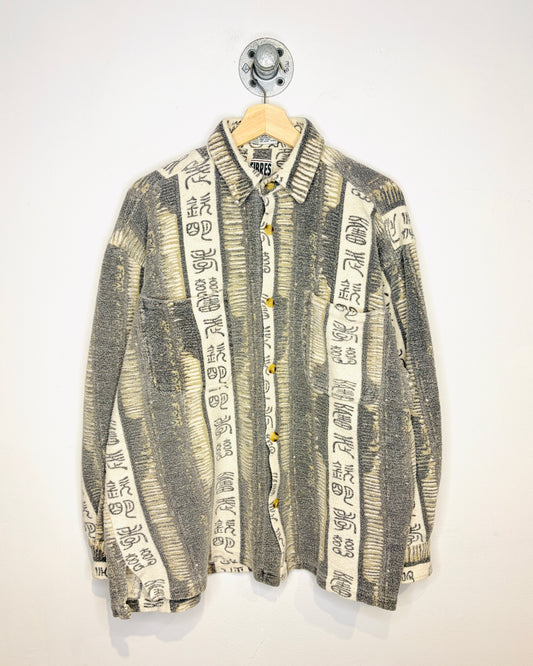 Vintage 1990s Fibres Heavyweight Cotton Button Up Shirt