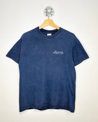 Vintage 1997 Messiah “One Way Out” Faded Navy Blue Tee Shirt