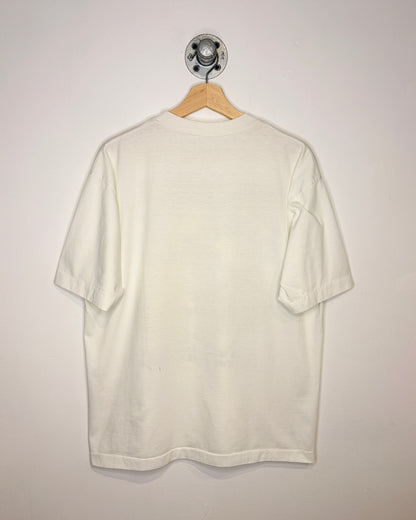 Vintage 90s Tequila Con Gusano Mexico White Tee Shirt