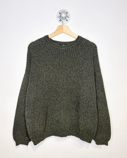 Vintage 90s Boxy Consensus Earth Tone 100% Cotton Earth Tone Sweater
