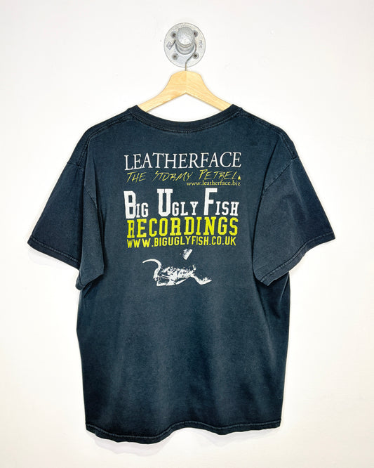 2000s Leatherface The Stormy Petrel Faded Black Tee Shirt