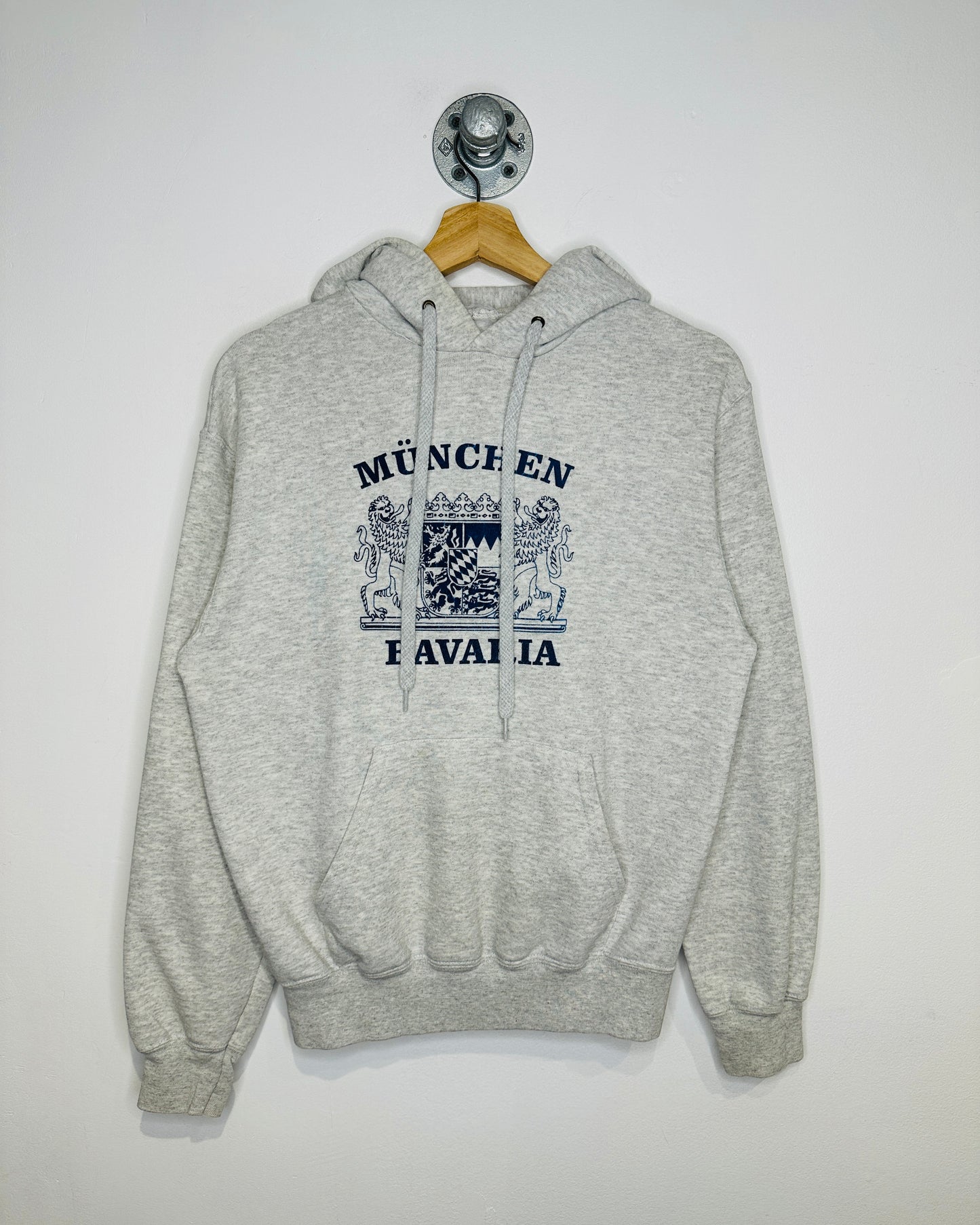 Muncher Bavaria Blue Logo Grey Hoodie