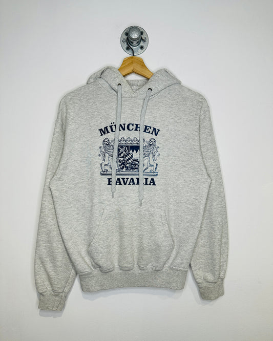 Muncher Bavaria Blue Logo Grey Hoodie