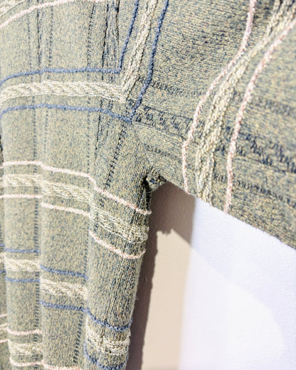 Vintage Haggar Green Earth Tone Plaid Sweater