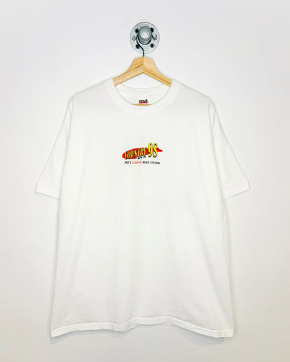 Vintage Ernie’s Country Music Station 98 White Tee Shirt