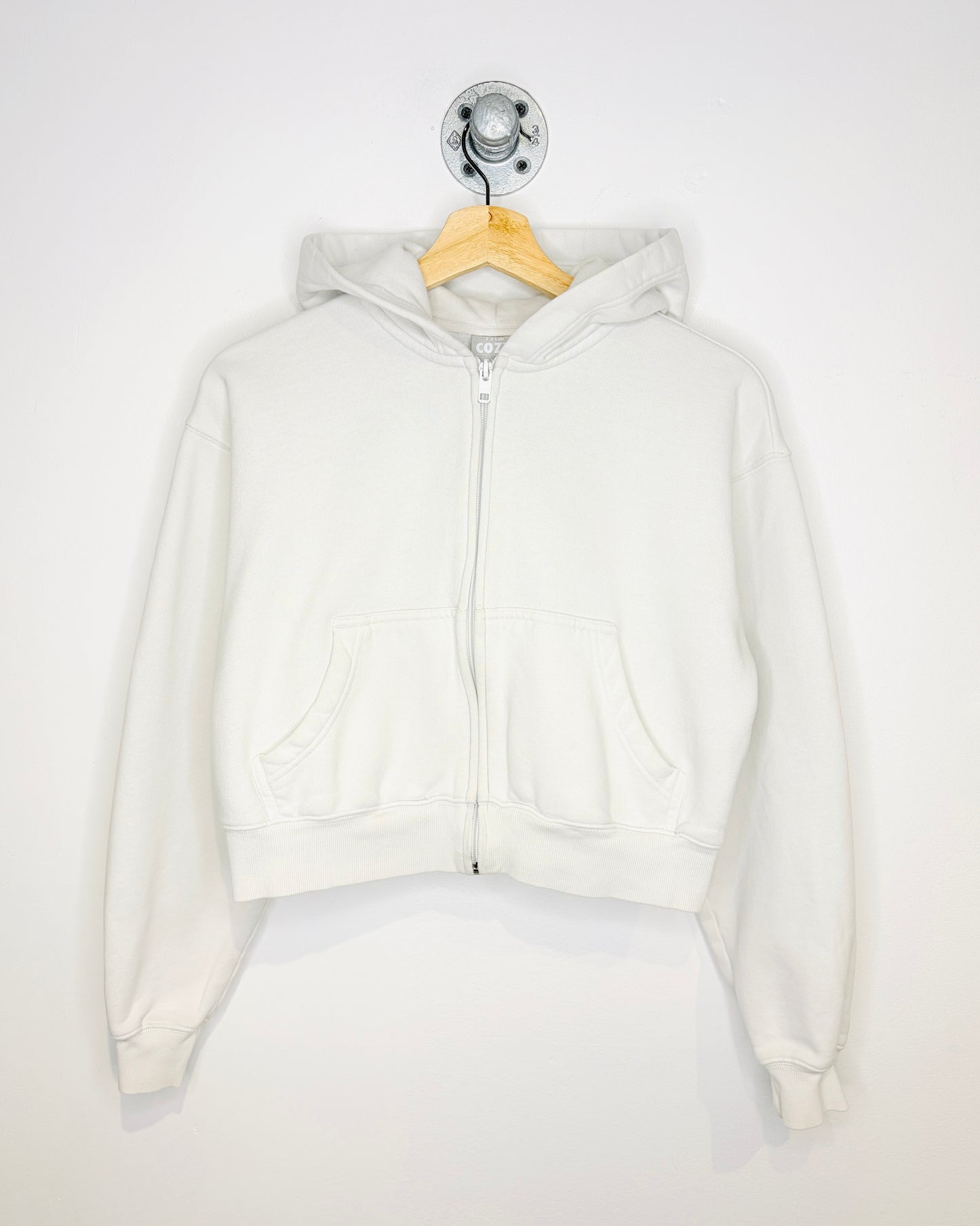 TNA Cozy Fleece Boyfriend Zip Up Hoodie