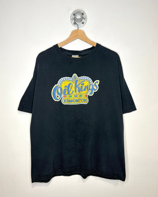2000s Edmonton Oil Kings Black Tee Shirt