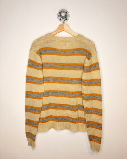 Vintage 70s Silton California Earth Tone V-Neck Sweater