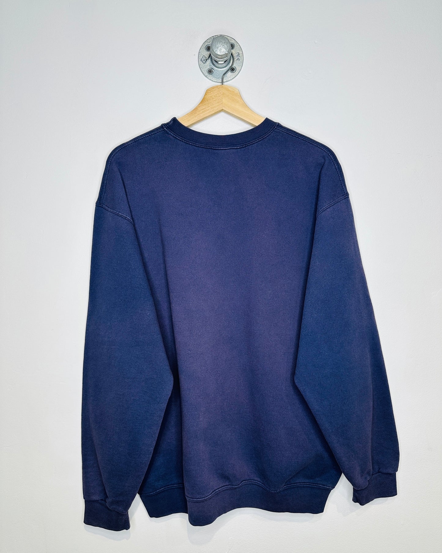 Vintage Late 1990s Old Navy Eggplant Faded Crewneck Sweatshirt