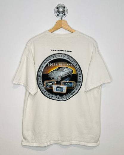 Vintage O E Radio White Tee Shirt