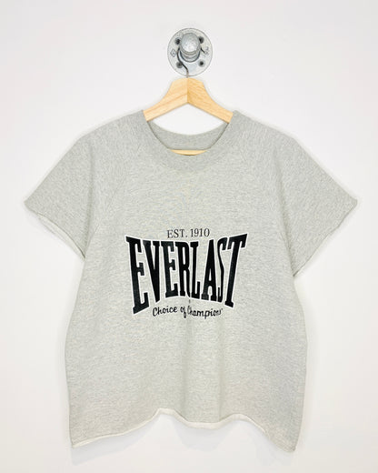 Vintage 90s Everlast Choice Of Champions Grey Chopped Sweatshirt