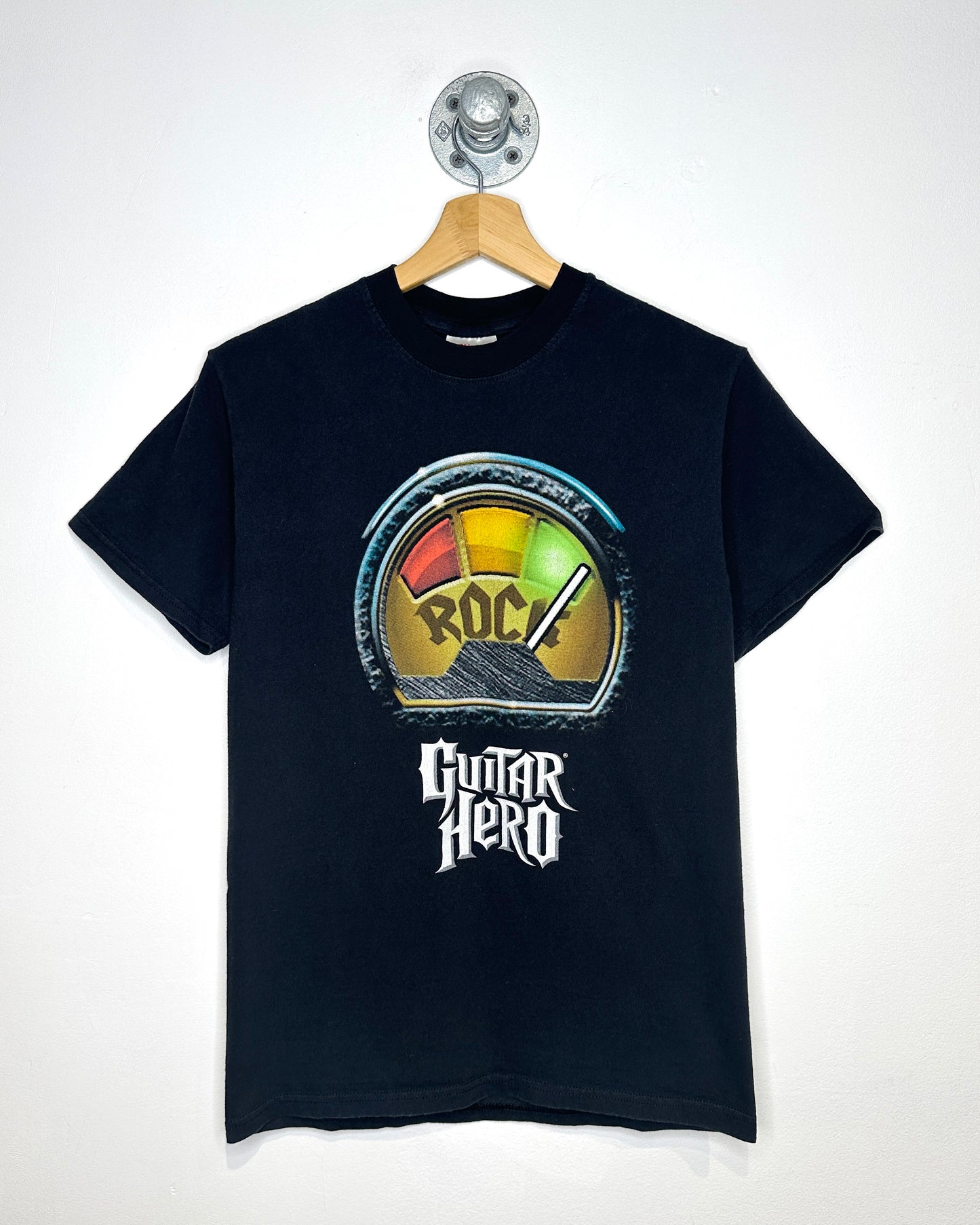 2008 Guitar Hero I Rock Black Tee Shirt