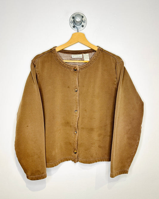 90s Women’s Orvis Sporting Traditions Brown Cardigan