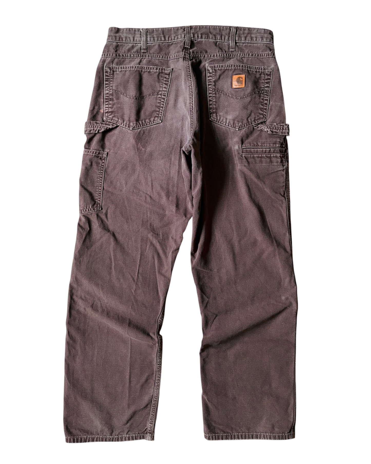 Vintage 2000s Carhartt Loose Fit Faded Brown Carpenter Pants