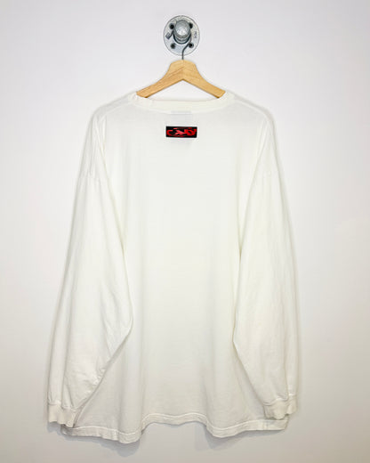 Vintage 2000s Givemeface 0.3 Longsleeve White Shirt