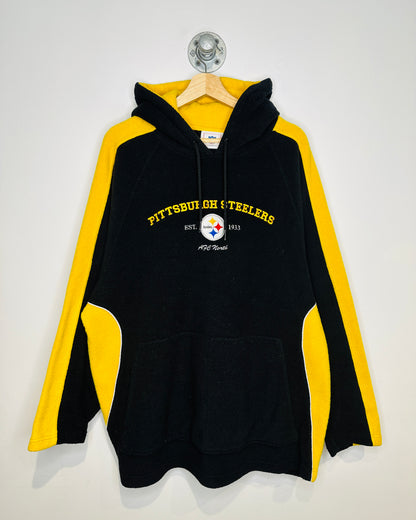 Vintage Early 2000s Pittsburgh Steelers Polyester Hoodie