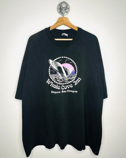 Vintage Whale Cove inn Black Tee Shirt