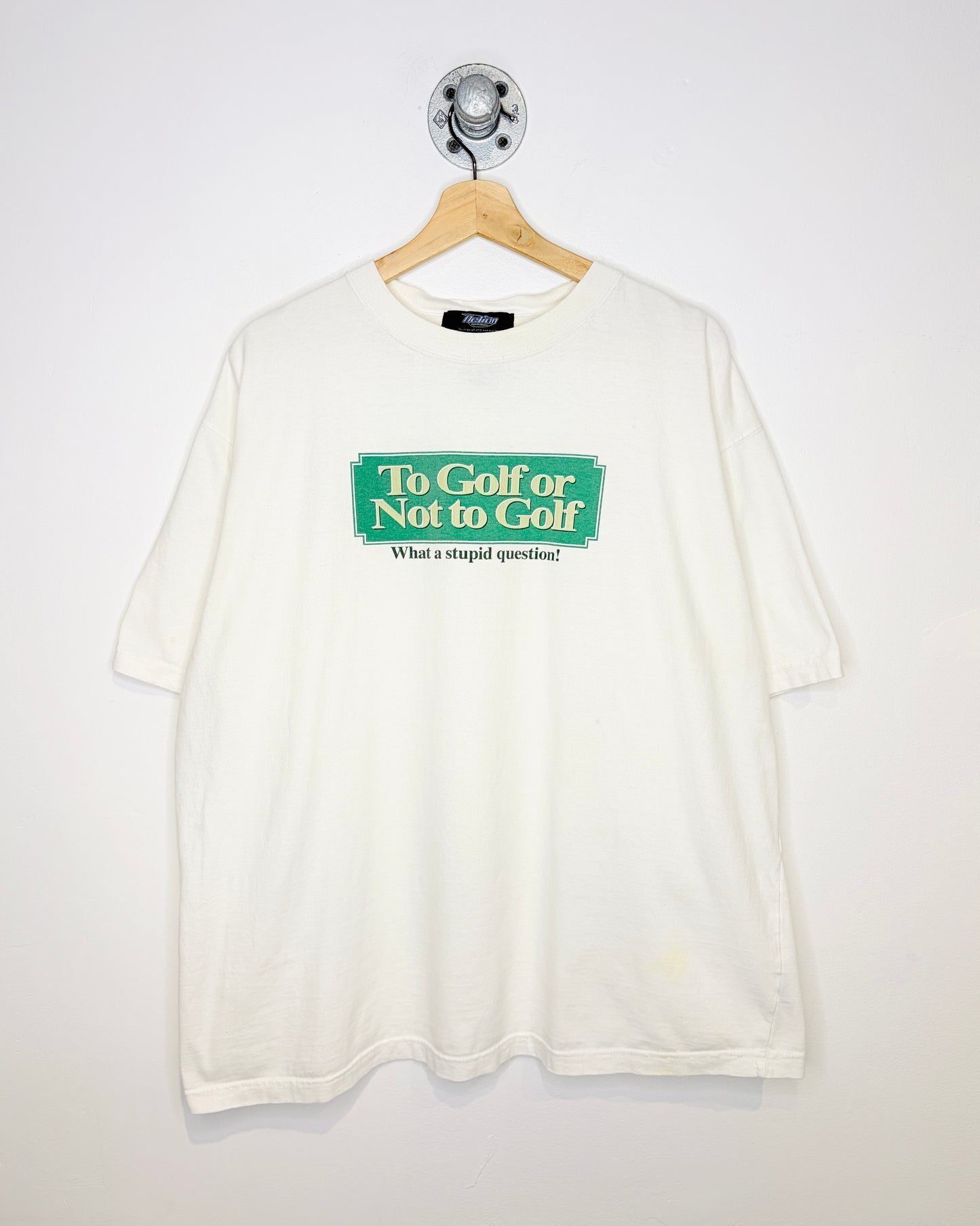 2000s To Golf Or Not To Golf White Tee Shirt