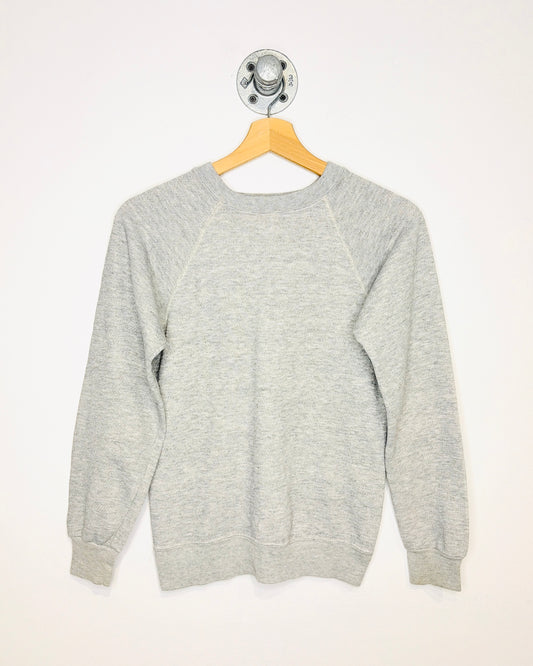 Vintage 80s Women's Disney Mickey Mouse Grey Crewneck Sweatshirt