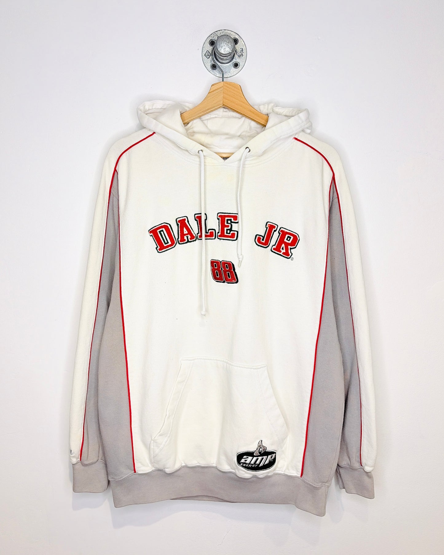 Vintage Dale Jr 88 White NASCAR Hoodie