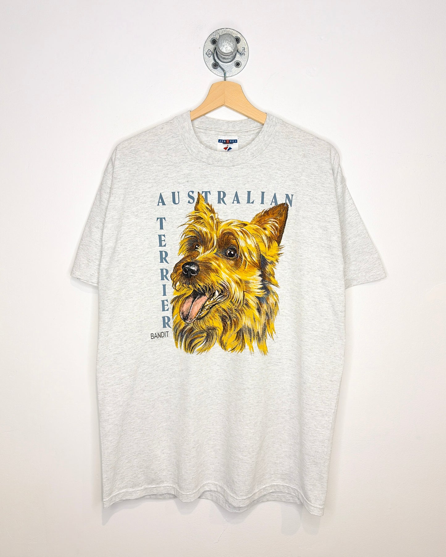 Vintage 90s Australian Terrier Grey Tee Shirt