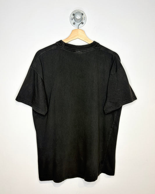 Vintage Early 2000s Calgary Stampeders Black Faded Tee Shirt