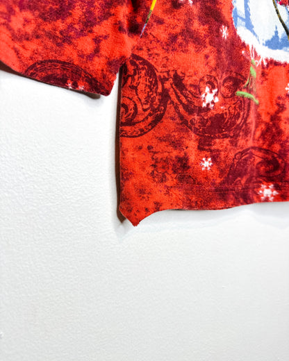 Y2K Holiday Traditions “Peace, Love, Noel” Red Longsleeve Shirt