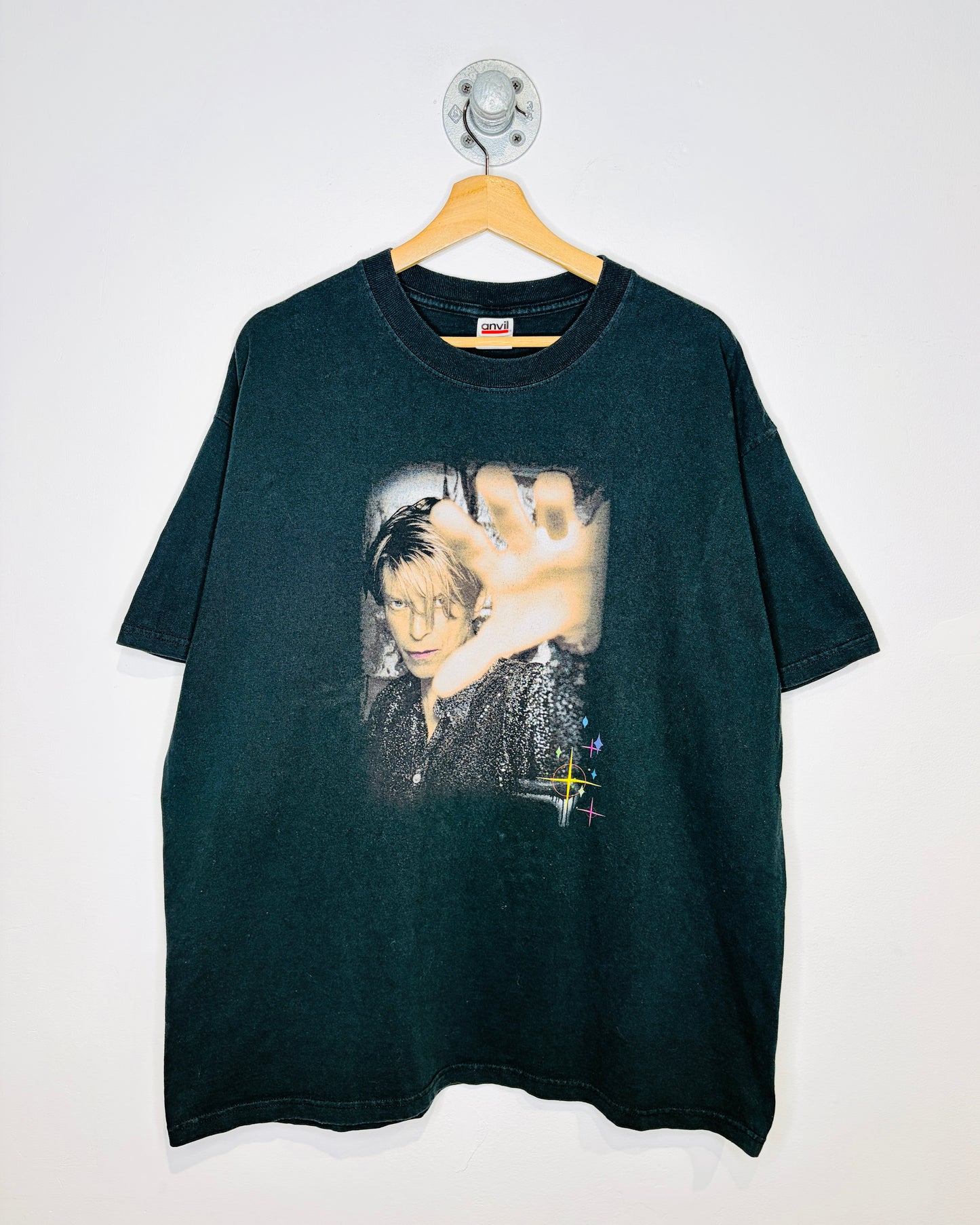 Vintage 2003 David Bowie Black Reality Tour Tee Shirt