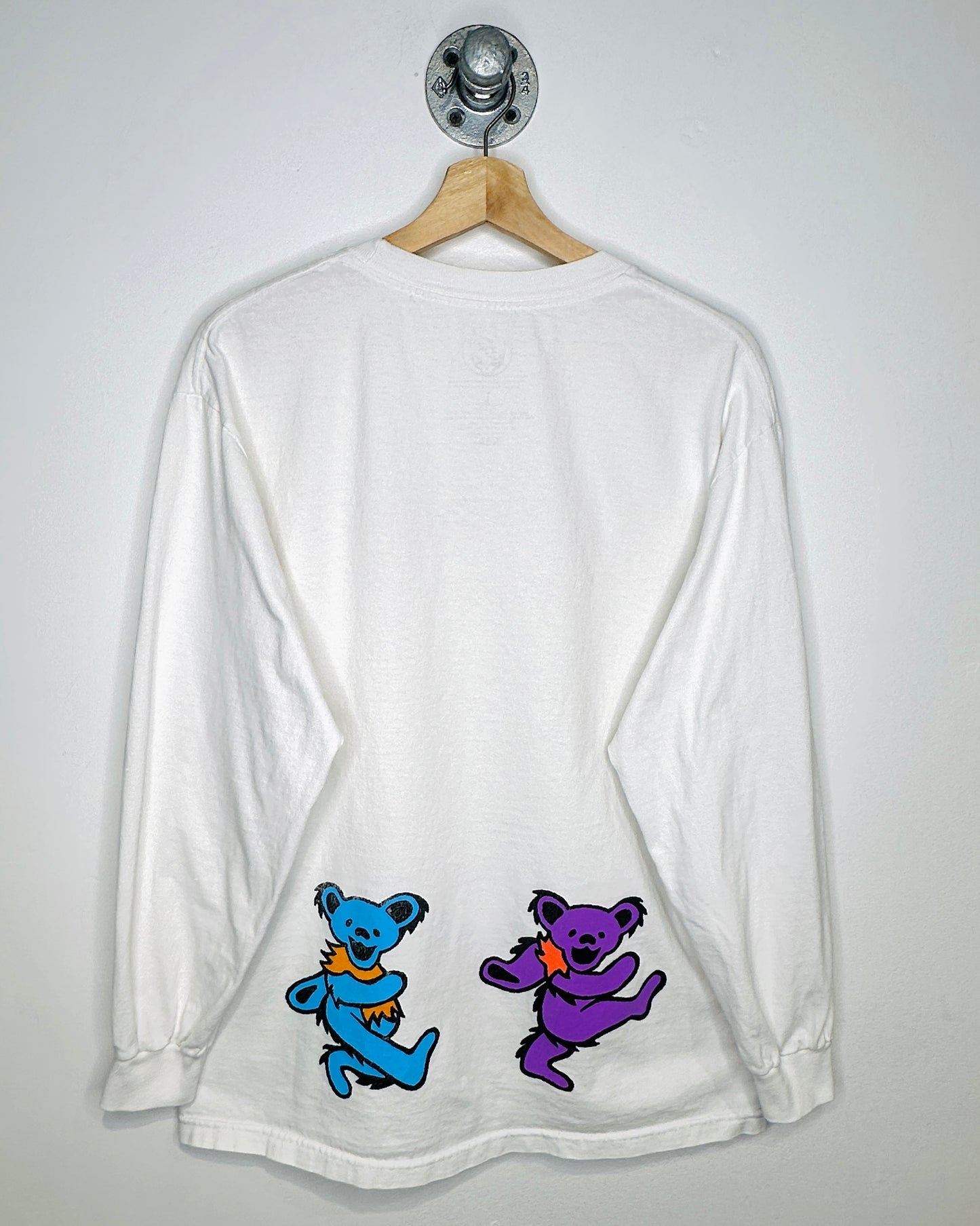 The Grateful Dead Bears Long Sleeve White Tee Shirt
