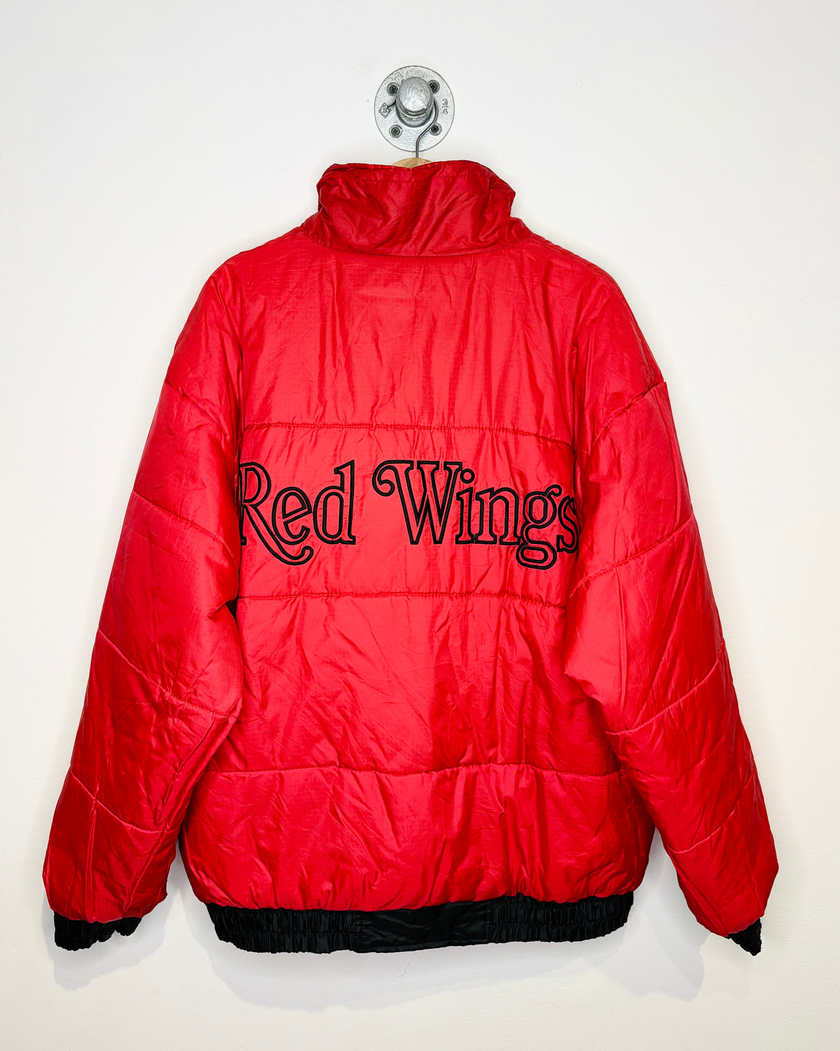 Vintage 1990s Detroit Red Wings Proplayer Reversible Nylon Jacket