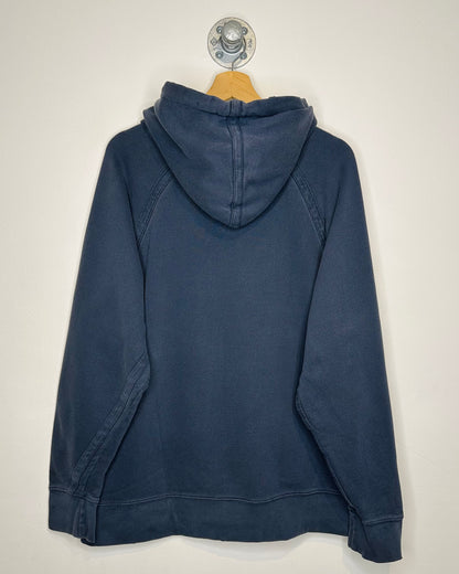 2000s Old Navy Blank Raglan Cut Navy Hoodie