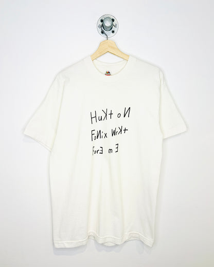 Vintage 90s Hooked On Phonics Worked For Me White Tee Shirt