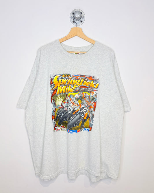 2007 IMDA Springfield Mike Motorcycle Racing Grey Tee Shirt