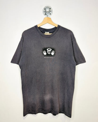 2000s New Orleans Voodoo Faded Dark Grey Tee Shirt