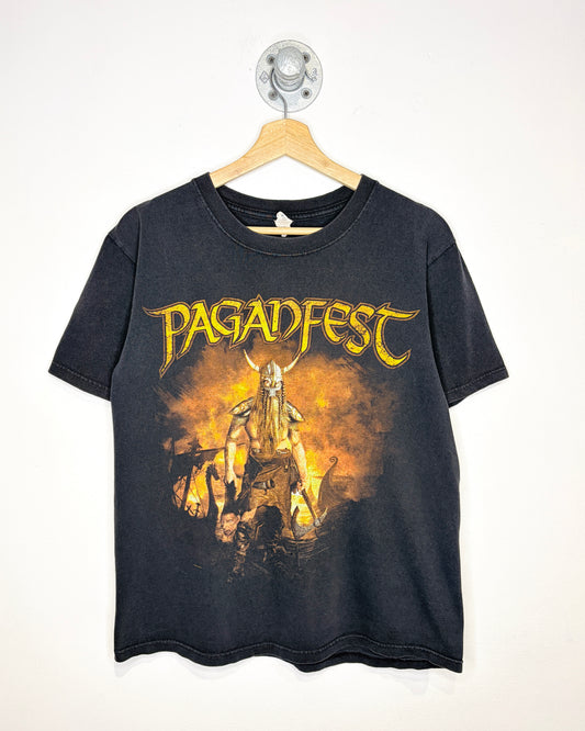 2000s Paganfest I Am Pagan Faded Black Metal Tee Shirt