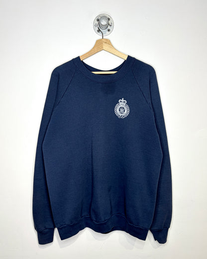 Vintage 90s Edmonton Police Service Navy Blue Crewneck Sweatshirt