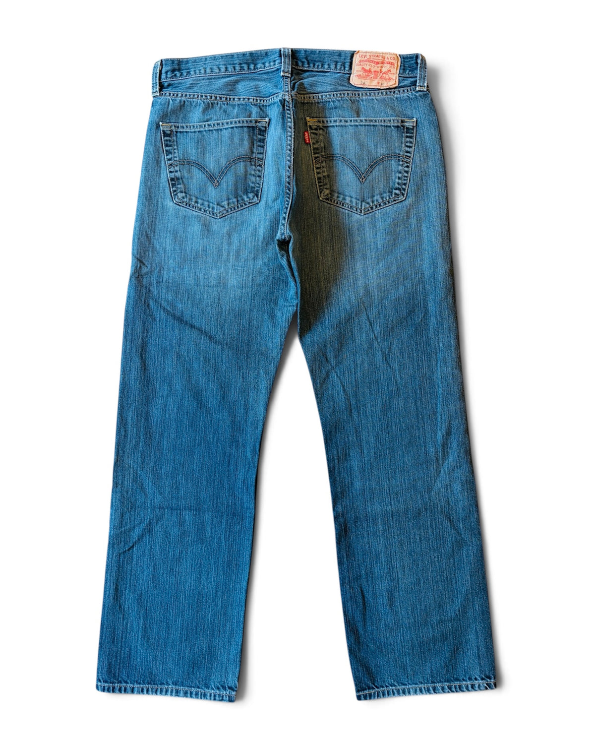 Vintage 2000s Levi’s 501 Button-Fly Faded Dark Wash Straight Fit Jeans