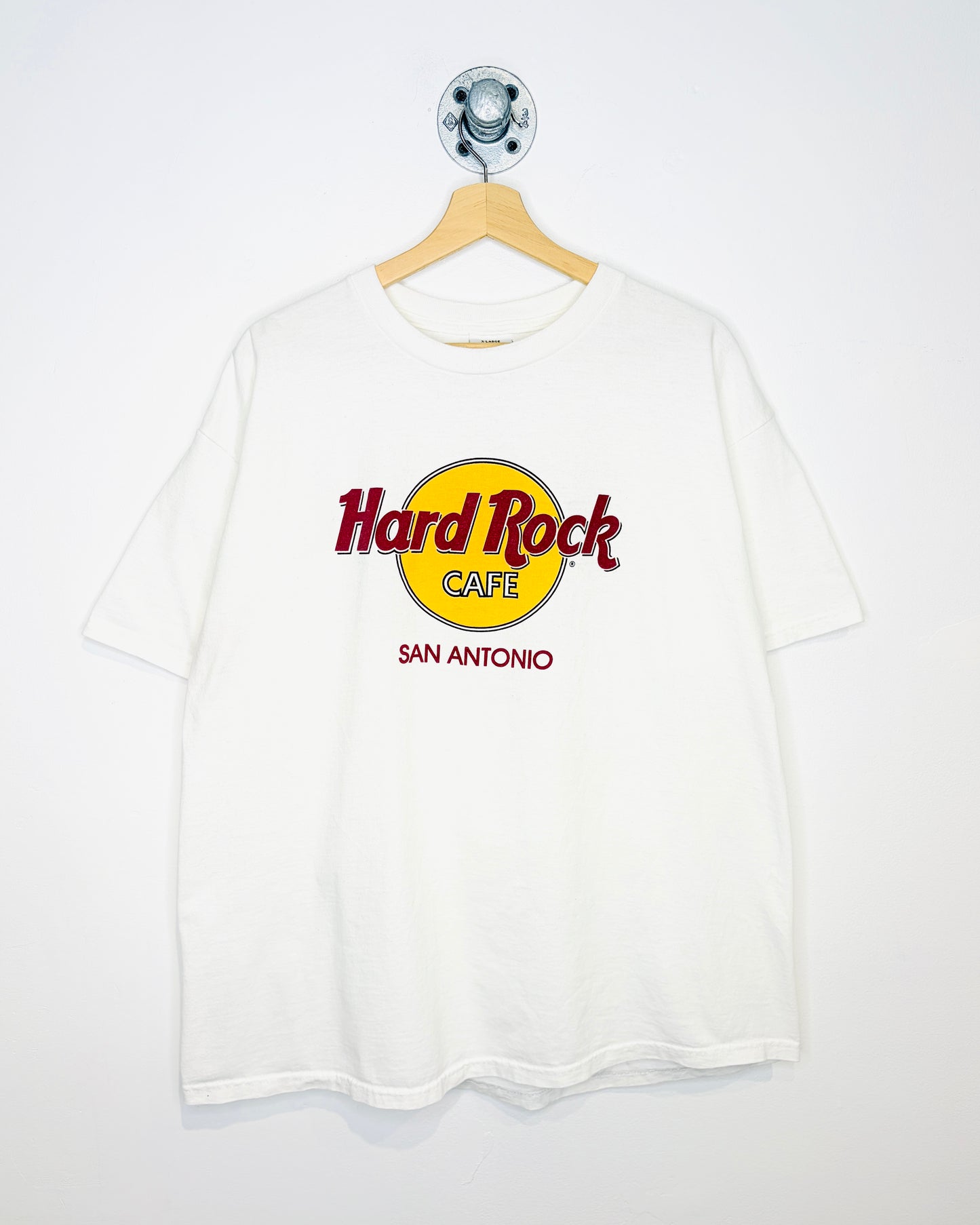 Vintage 90s Hard Rock Cafe San Antonio White Tee Shirt