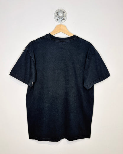 2000s Y2K Hurley Faded Black Tee Shirt