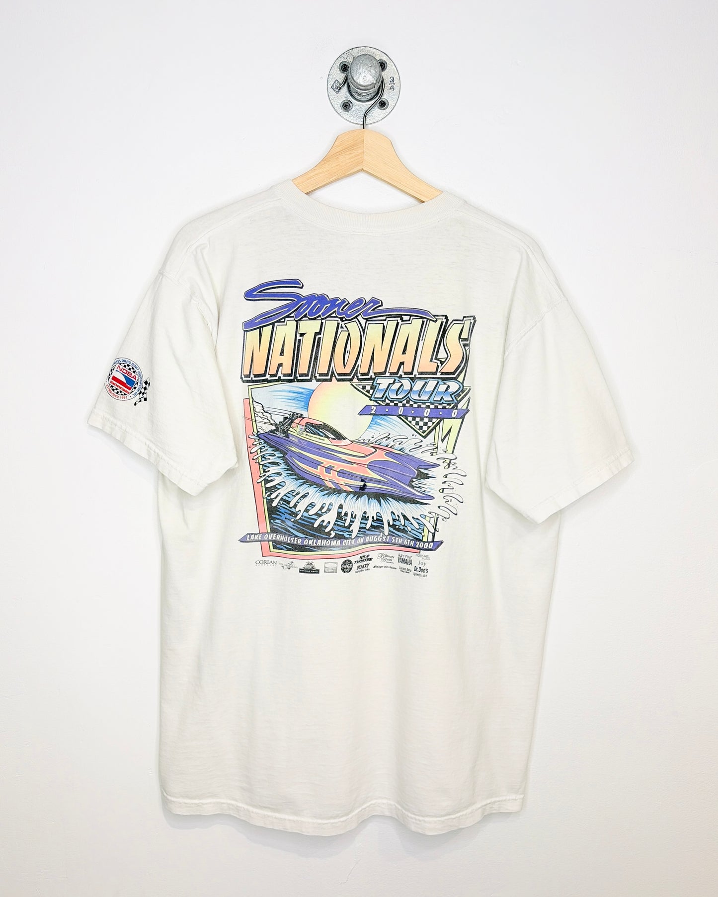 Vintage 2000 Sooner Nationals Tour White Tee Shirt